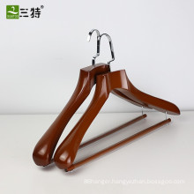 high end quality custom display  wooden suits hangers